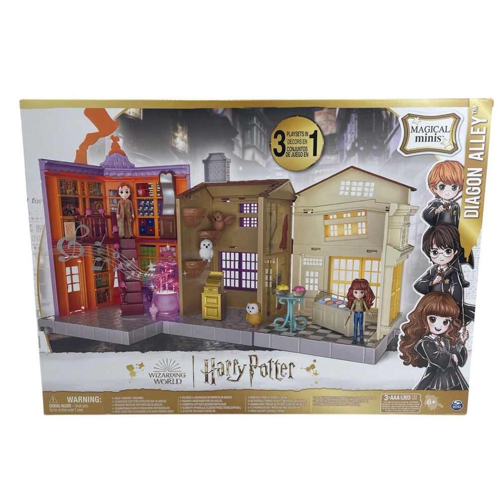 Harry Potter Magical Minis Diagon Alley 3 Playsets in 1 NEW